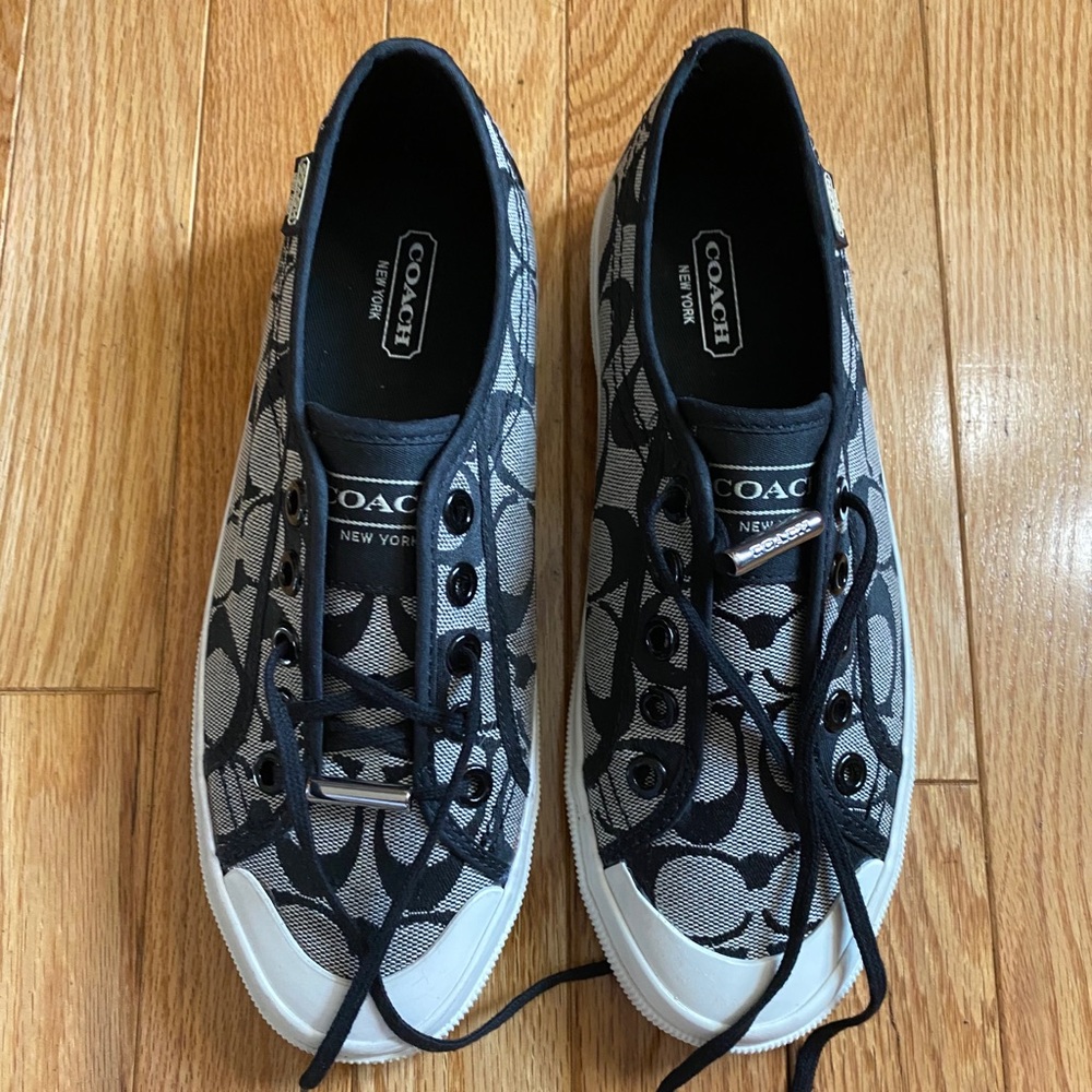 Coach women’s 6.5 casual black sneakers